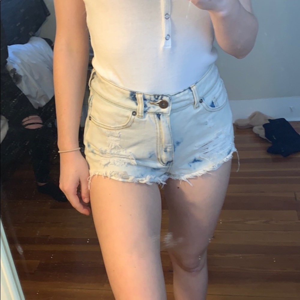 Pac Sun high waisted denim shorts